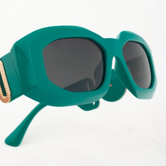 Versace VE4425U Green Medusa-Logo Rectangular Sunglasses - Picture 5 of 9